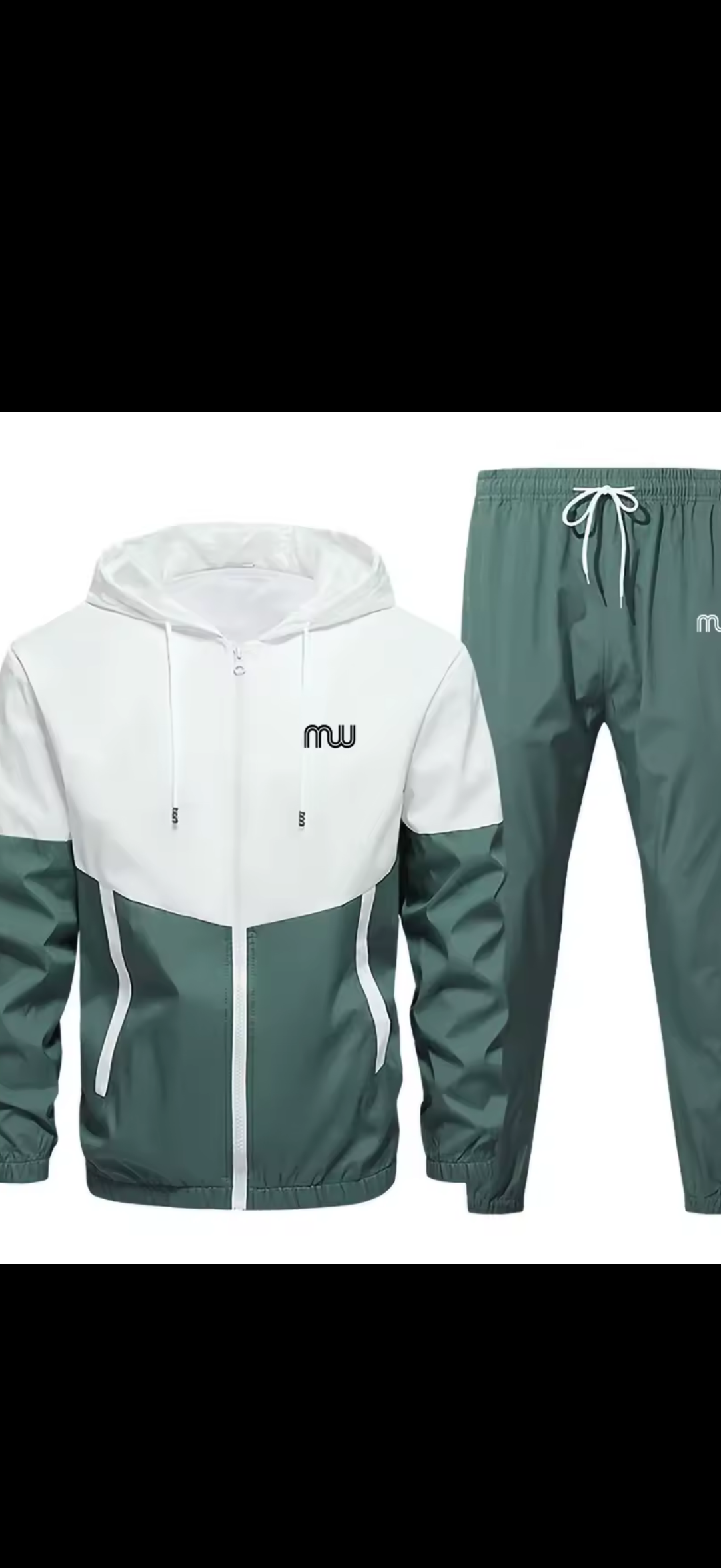 Men’s hooded windbreaker sports suit