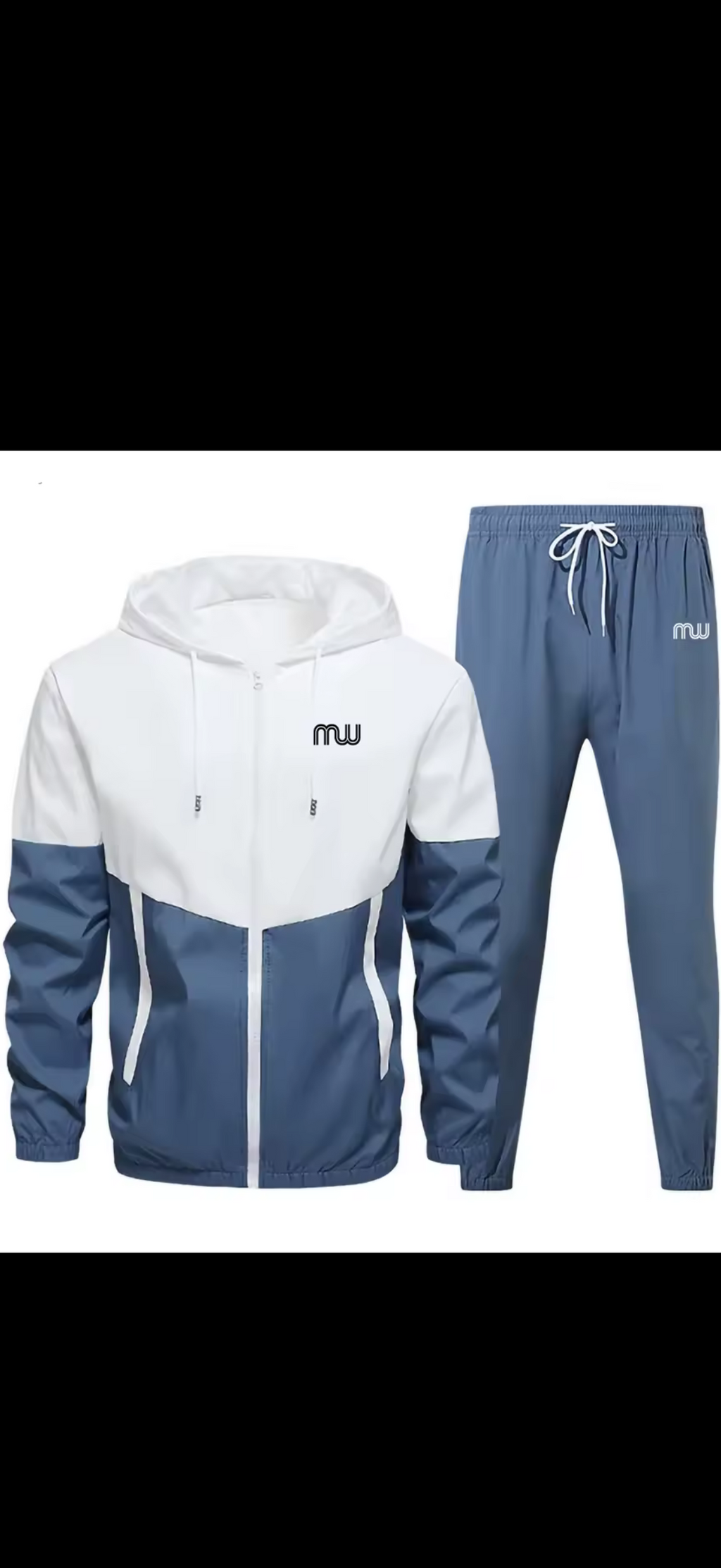 Men’s hooded windbreaker sports suit